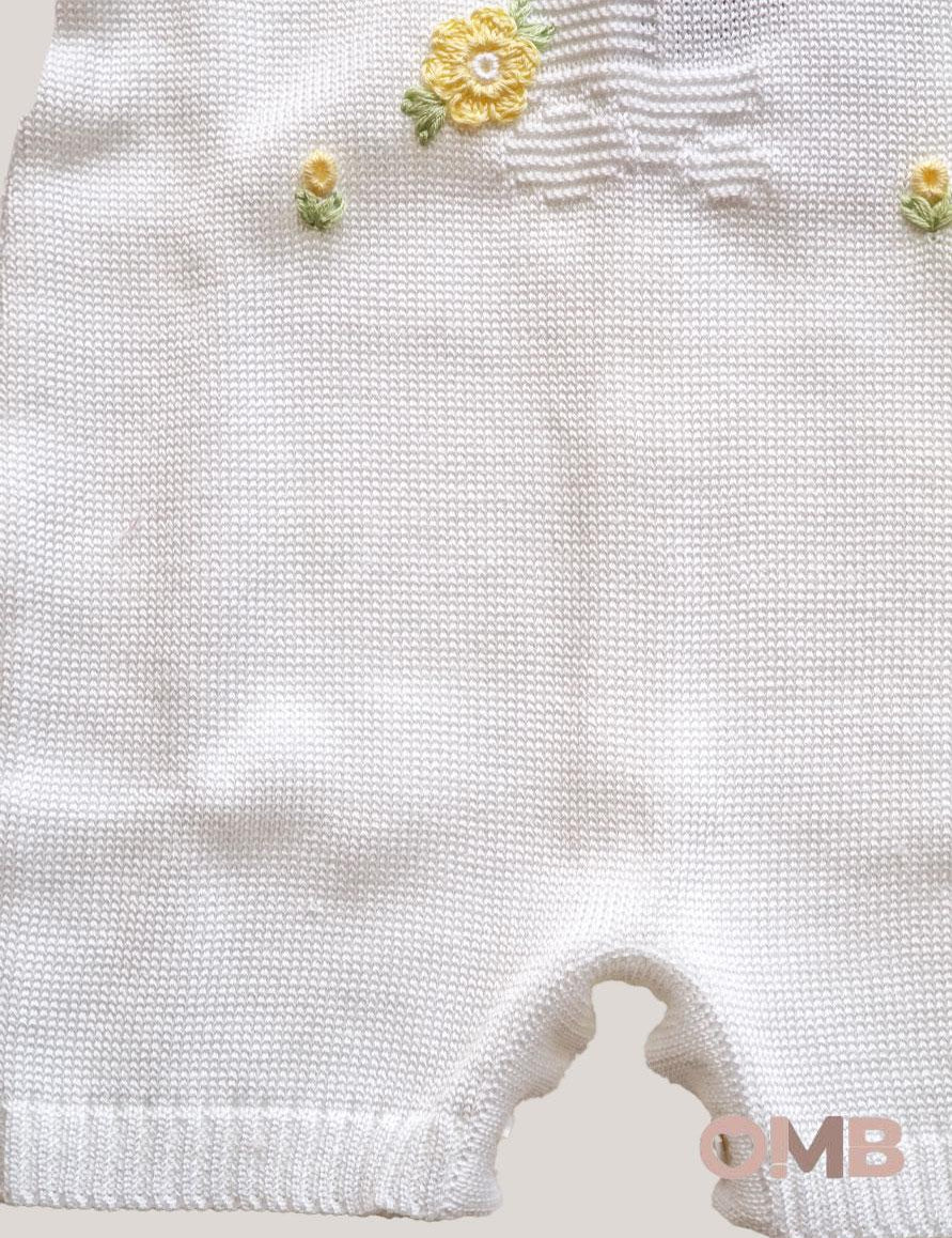 Set nascita neonata PRIMODI BEBE 36055CAPBAB Bianco 3605.5+CAP+BAB BIANCO/GIALLO PRIMODI BEBE 