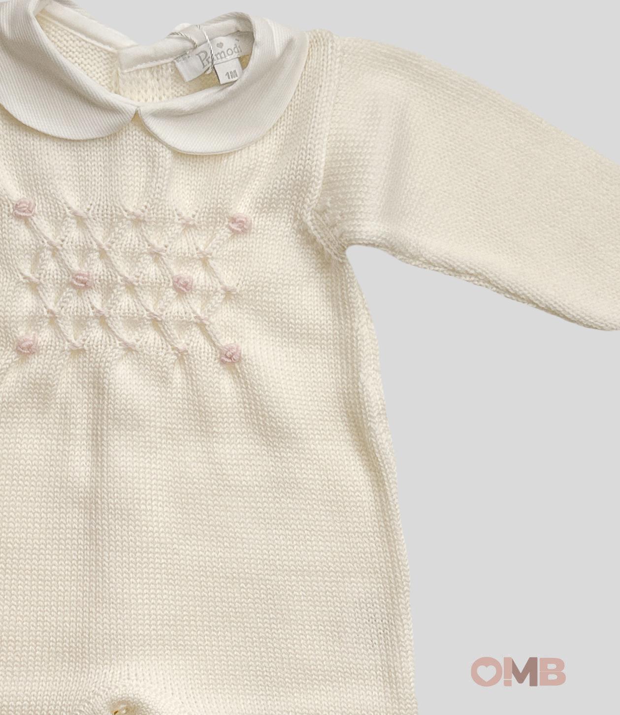 Tutina Neonata Primodi Bebè 3517 panna rosa 3517 ROSELLINA PRIMODI BEBE 