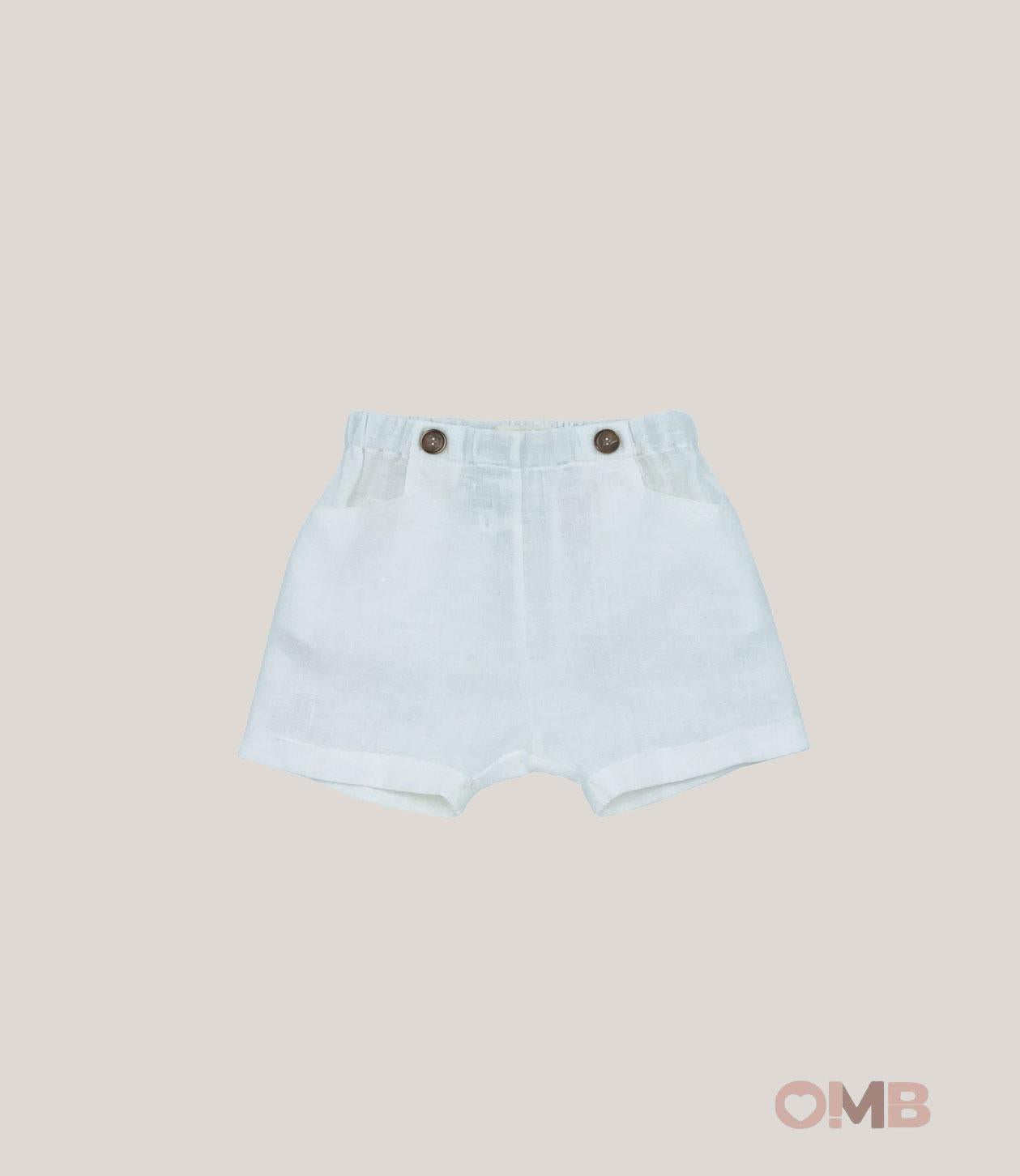 Pantaloncino Neonato Zhoe & Tobiah INE5 bianco INE5 BIANCO ZHOE & TOBIAH 