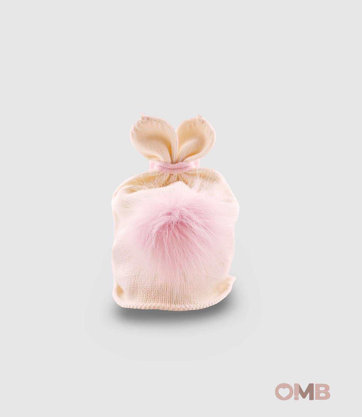 Cappello CATYA neonata 529548 Panna 529548 PANNA-ROSA CATYA 