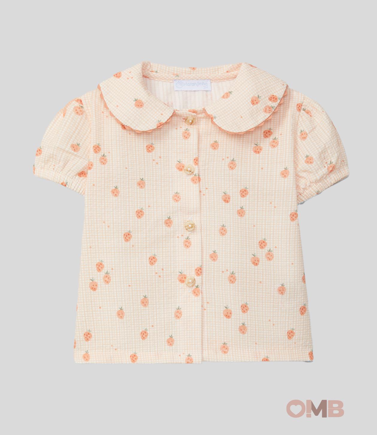 Camicia Neonata Laranjinha 44R61 pesca 44R61 PESCA LARANJINHA 