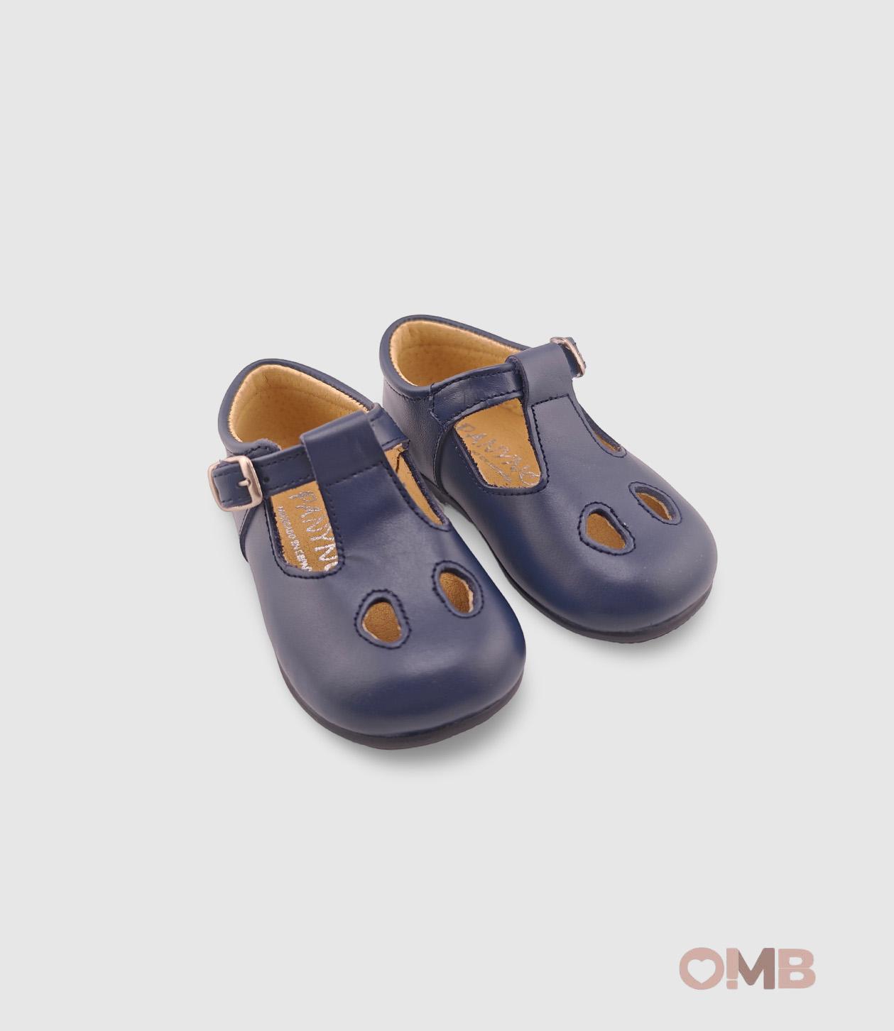 Scarpe Occhielli PANYNO bambina B2401 Blu B2401 PIEL NAPA NAVY PANYNO 