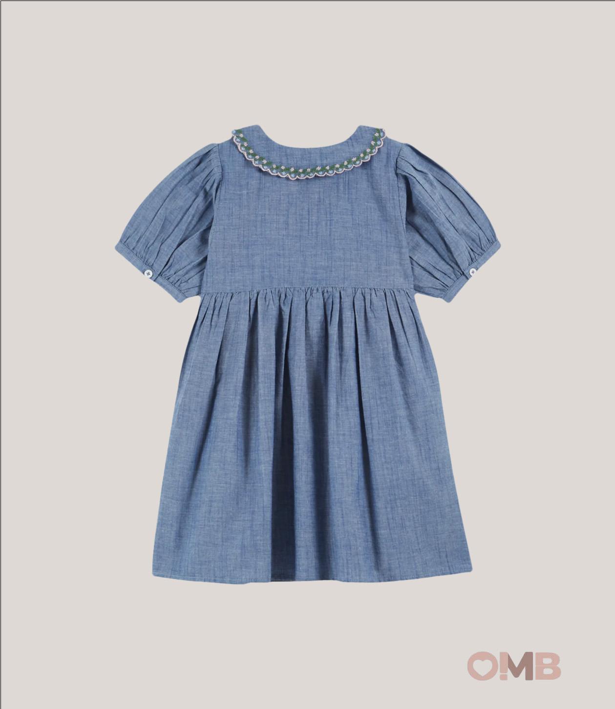Abito EMILE ET IDA bambina AD156A Blu AD156A JEANS EMILE ET IDA 