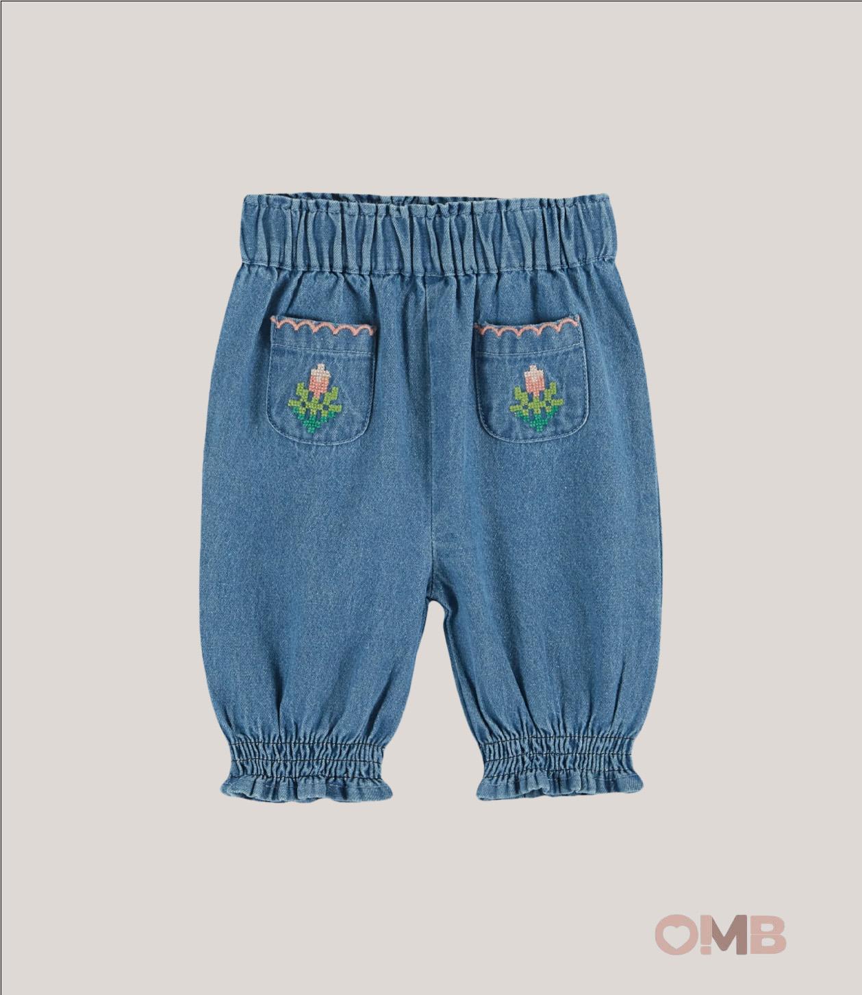 Jeans EMILE ET IDA neonata AD097 Blu AD097 JEANS EMILE ET IDA 