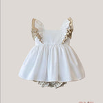 Abito bambina VALENTINA BEBES NUBE20 Bianco NUBE20 BIANCO VALENTINA BEBES 