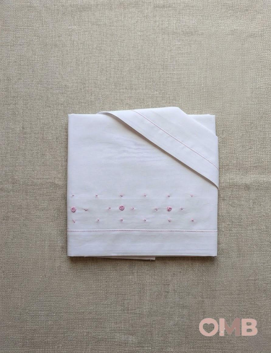 Lenzuola neonata PRIMODI BEBE 3615L Bianche 3615L BIANCO/ROSA PRIMODI BEBE 