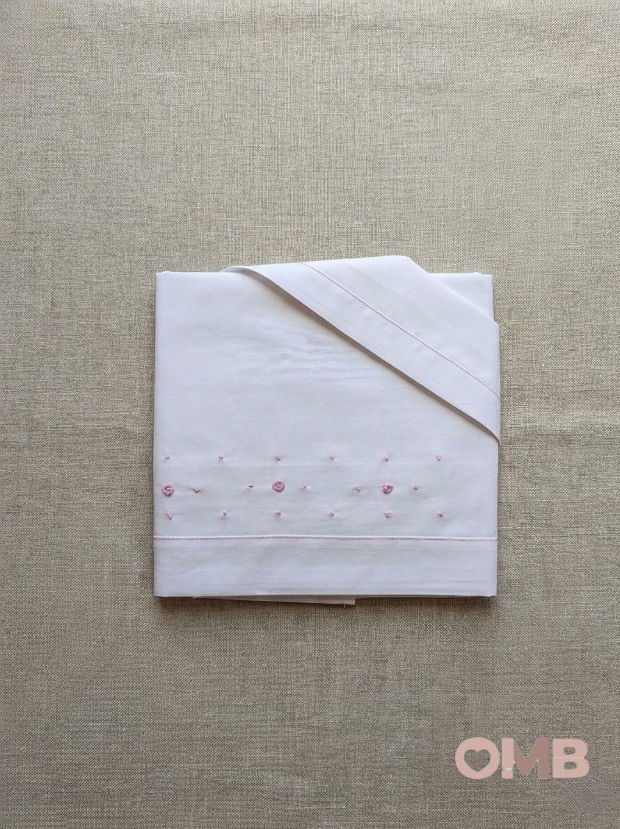 Lenzuola neonata PRIMODI BEBE 3615L Bianche 3615L BIANCO/ROSA PRIMODI BEBE 