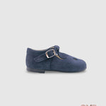 Occhielli PANYNO bambina B2401 blu camoscio B2401 PIEL SERRAJE AZUL PANYNO 