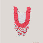 Costume bambina AL AGUA PATOS V2611 Bianco V2611 CILIEGIE AL AGUA PATOS 