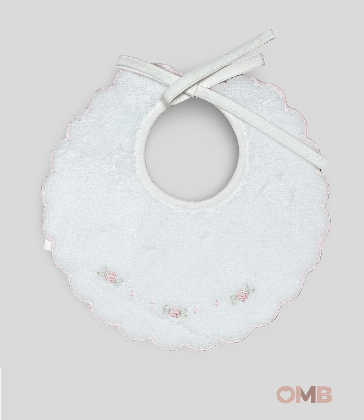 Bavaglino Neonata PEPECE' 300 Bianco 300 ROSA PEPECE' 