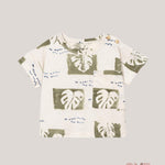 T-shirt neonato PLAY UP 1AS11057 Panna 1AS11057 FOGLIE PLAY UP 