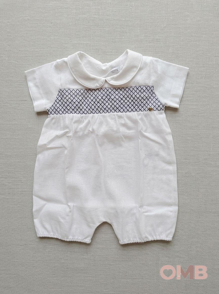Pagliaccetto neonato COCCODE C63128 Bianco C63128 BIANCO/BLU COCCODE 