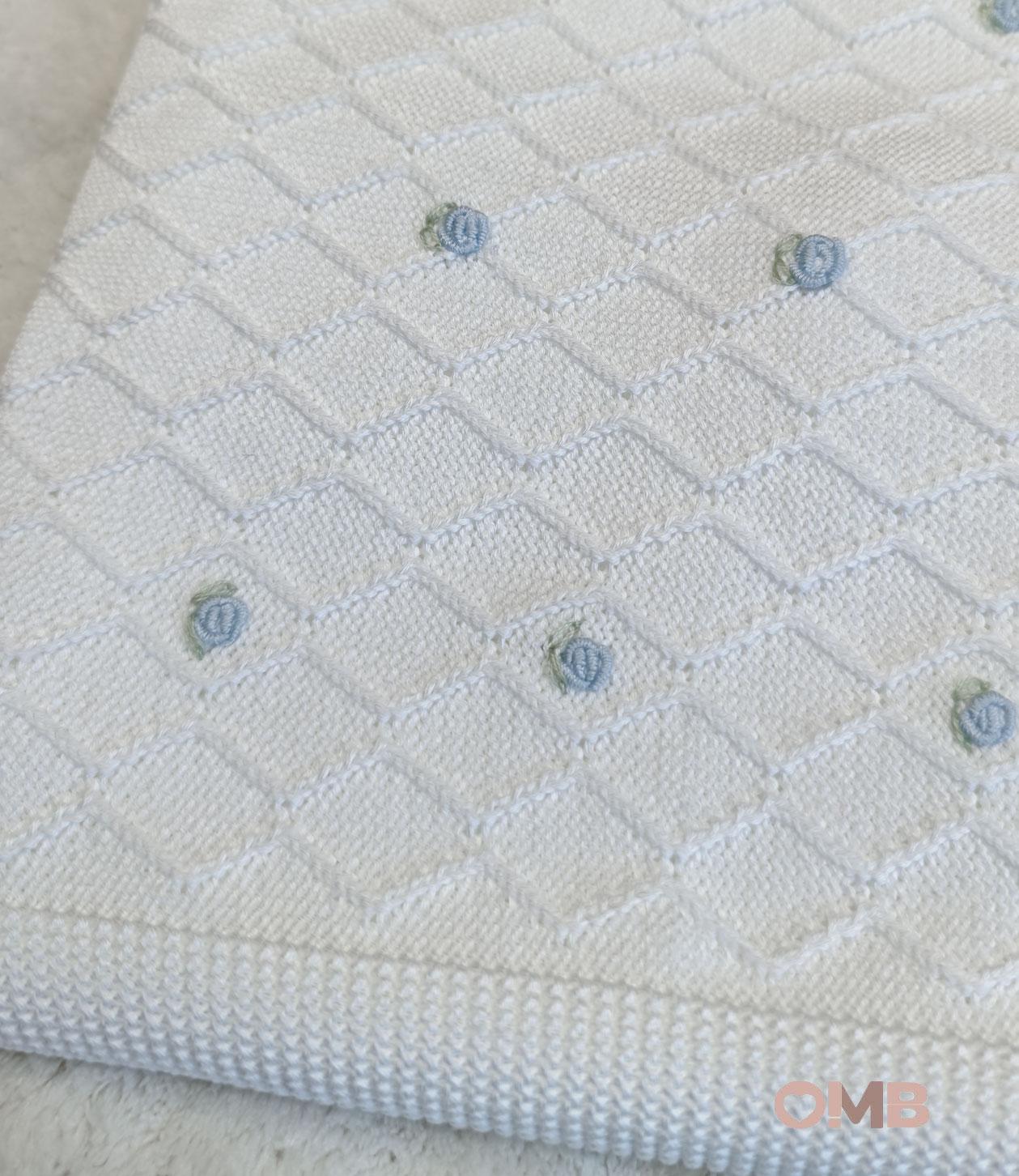 Coperta neonato PEPECE' 2450 Bianco 2450 BIANCO-CIELO PEPECE' 