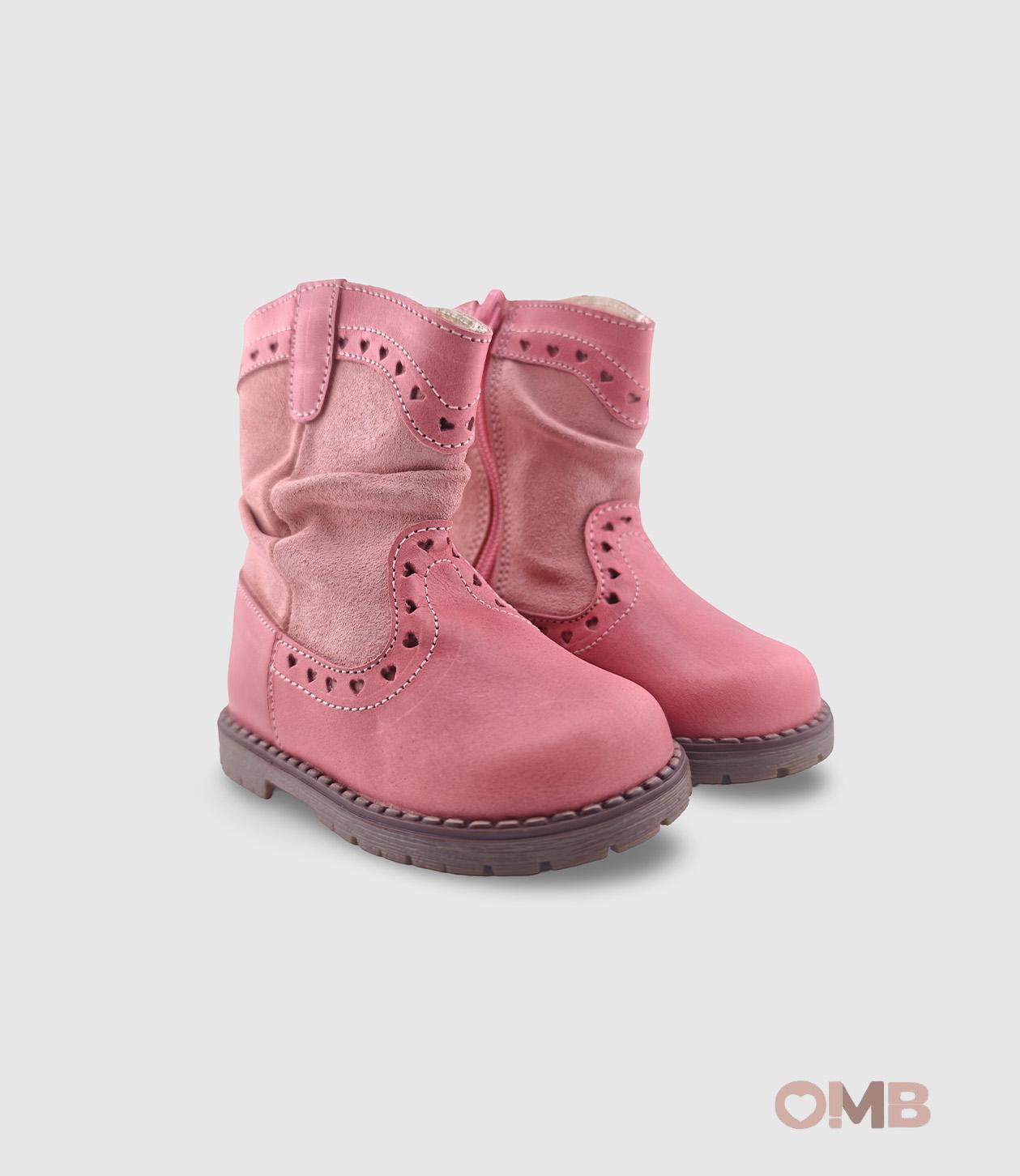 Stivale PANYNO bambina B2910 Rosa<BR/> B2910 PIEL DENVER RASPERRY PANYNO 