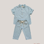 Completo neonato EMMAG PA26NCM28N Azzurro PA26N-CM28N QUADRI EMMAG 