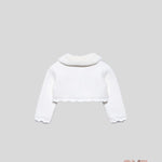 Cardigan neonata ABEL&LULA 5817 Bianco<BR/> 5817 PANNA ABEL&LULA 