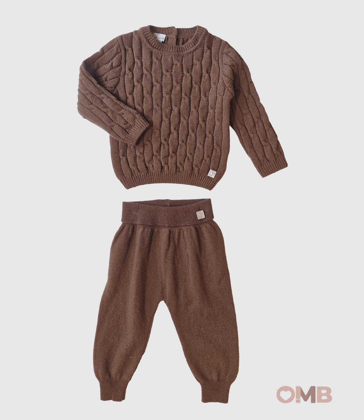 Completo Maglificio Verona neonato 45490 Marrone 45490 MARRONE MAGLIFICIO VERONA 