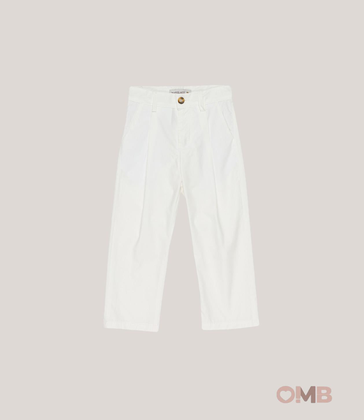 Pantalone MANUEL RITZ bambino 3388 Bianco 3388 BIANCO MANUEL RITZ 
