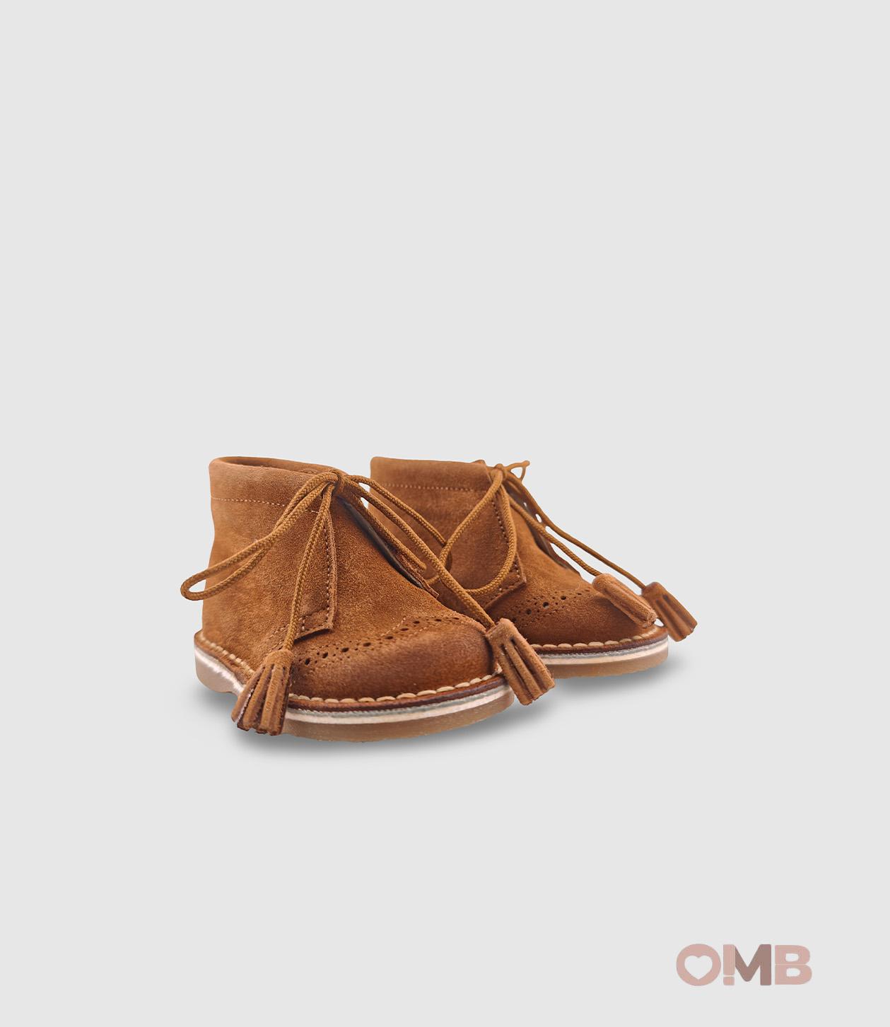 Polacchina PANYNO bambina B3320 Cognac B3320 PIEL SERRAJE COGNAC PANYNO 