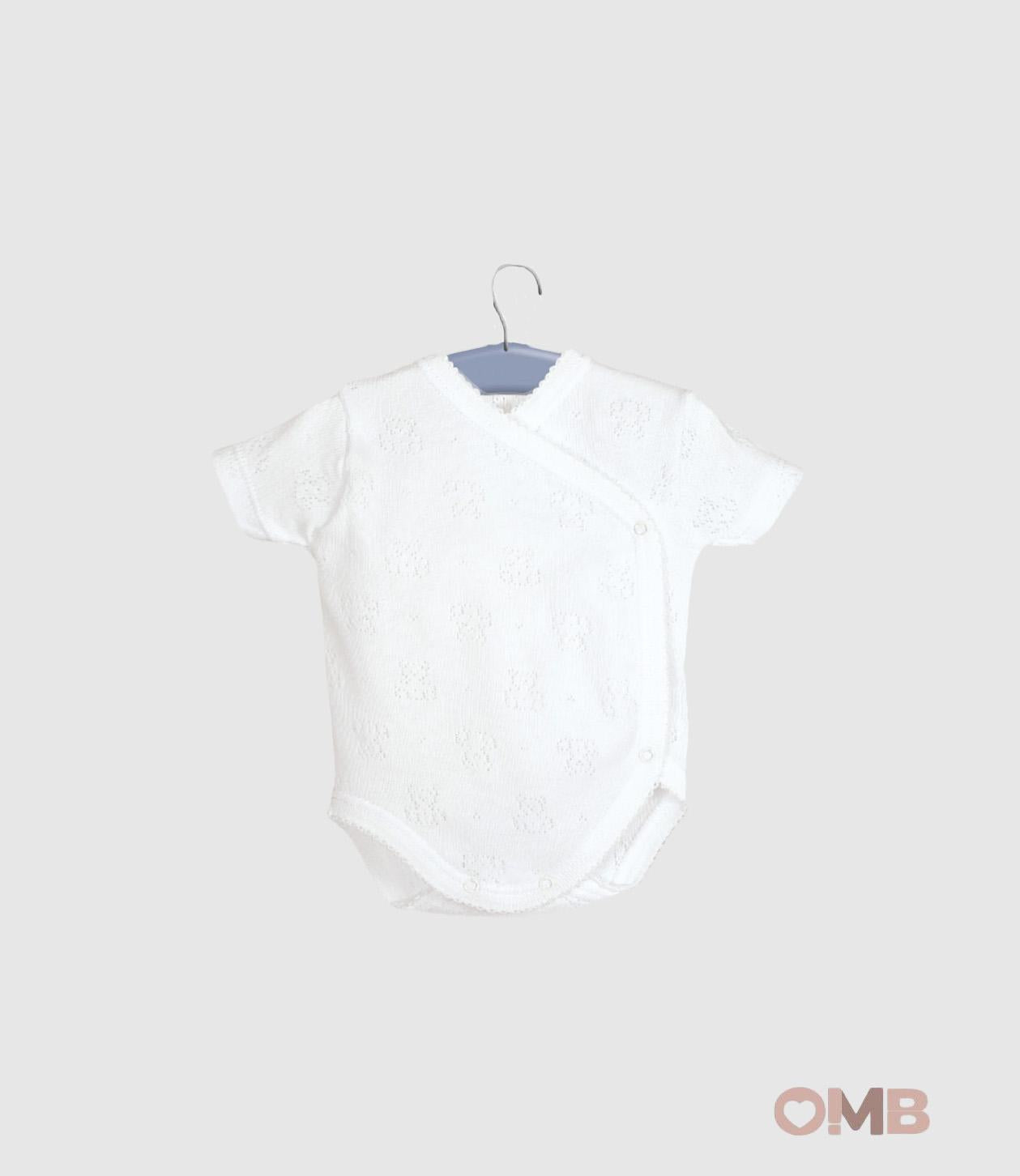 Body CALAMARO BABY neonata 01478 Bianco<BR/> 01478 BIANCO CALAMARO BABY 