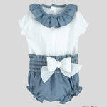 Completo neonata Calamaro baby 11145 bianco 11145 AZZURRO CALAMARO BABY 