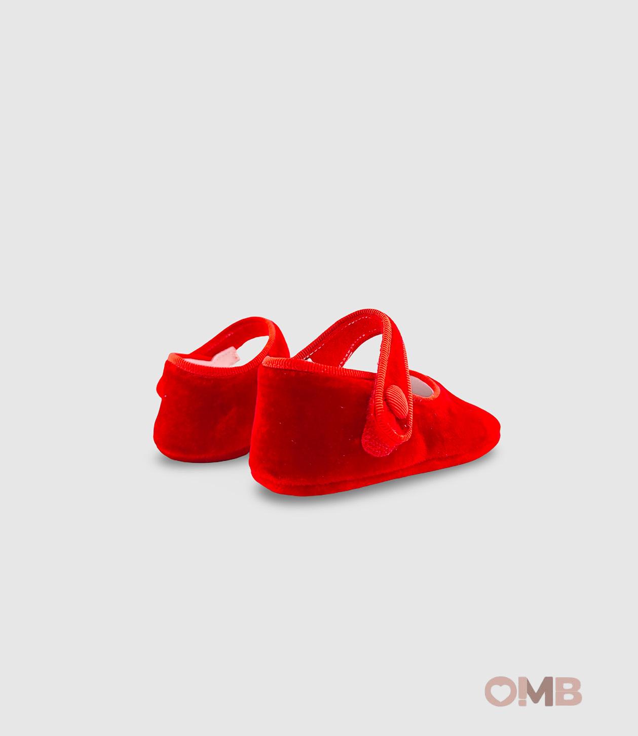 Scarpe culla PANYNO neonata A2501 Rosse A2501 PIEL SMART TERCIOPELO ROJO PANYNO 