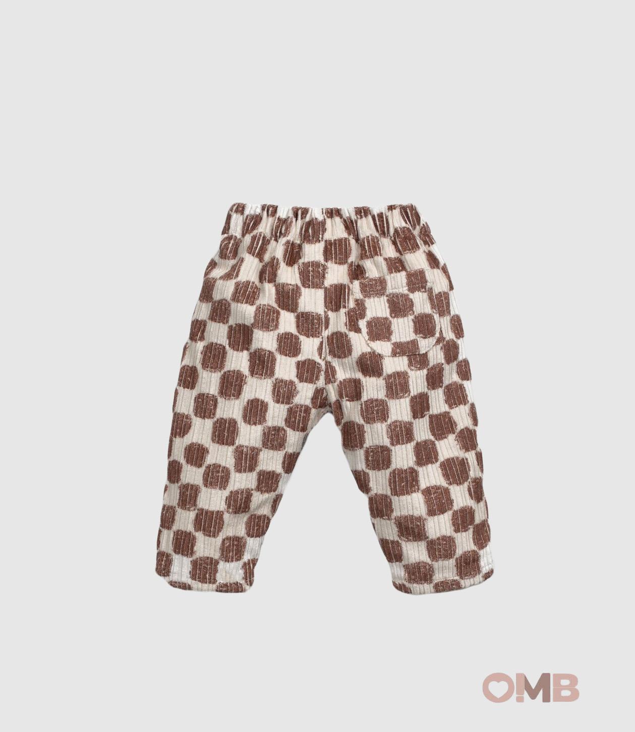Pantalone Play Up neonato 1AR11608 Marrone 1AR11608 QUADRI PLAY UP 