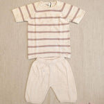 Completo bambina MAGLIFICIO VERONA 015538015539 Ecru 015538-015539 ECRU-ROSA MAGLIFICIO VERONA 
