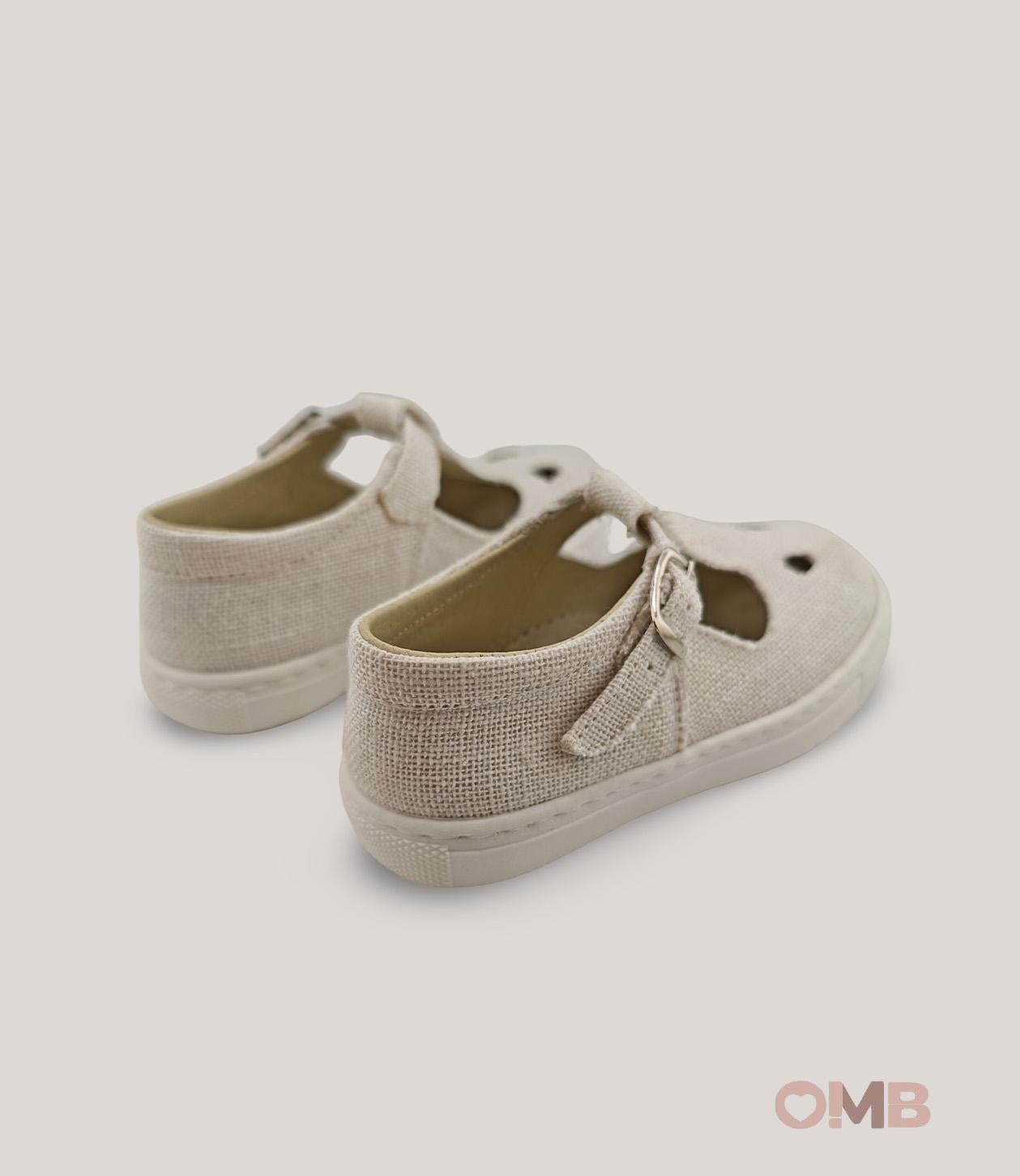 Scarpe bambino PANYNO B3202 Bianche<BR/> B3202 LINO BLANCO PANYNO 