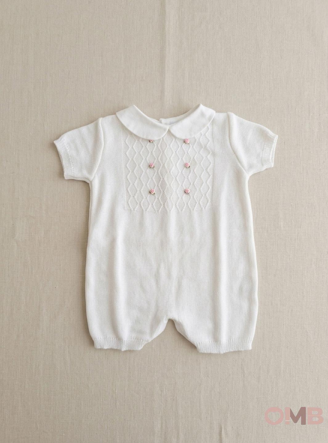 Pagliaccetto neonata PEPECE' 9470 Bianco 9470 BIANCO/ROSA PEPECE' 