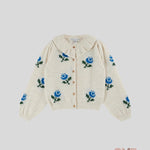 Cardigan Emile et Ida neonata AC124 Beige AC124 ECRU EMILE ET IDA 