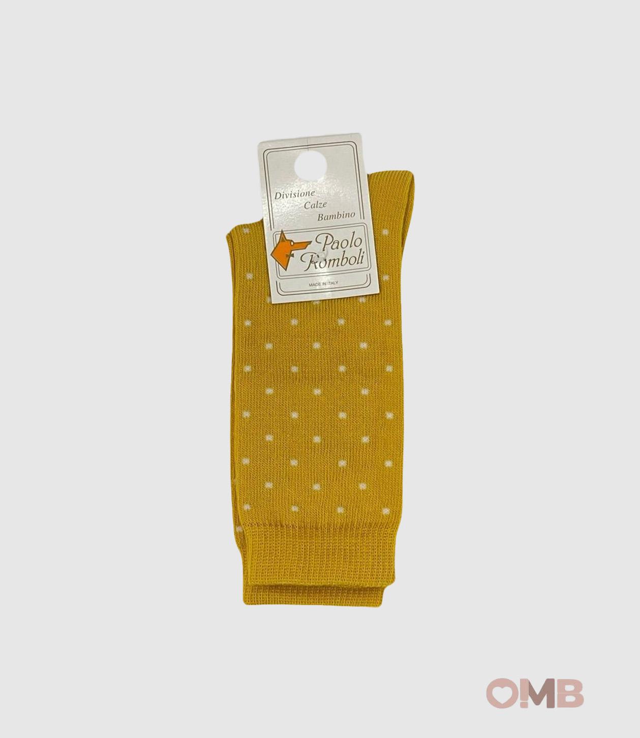 Calzini PAOLO ROMBOLI neonata BAL75 Senape BAL75 SENAPE PAOLO ROMBOLI 