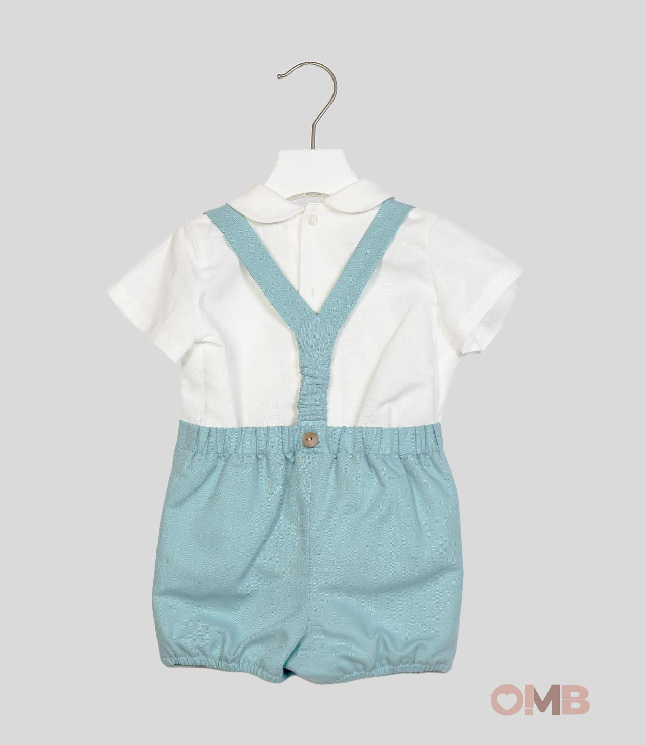 Completo Niseret neonato 5300 bianco 5300 TURCHESE NISERET 