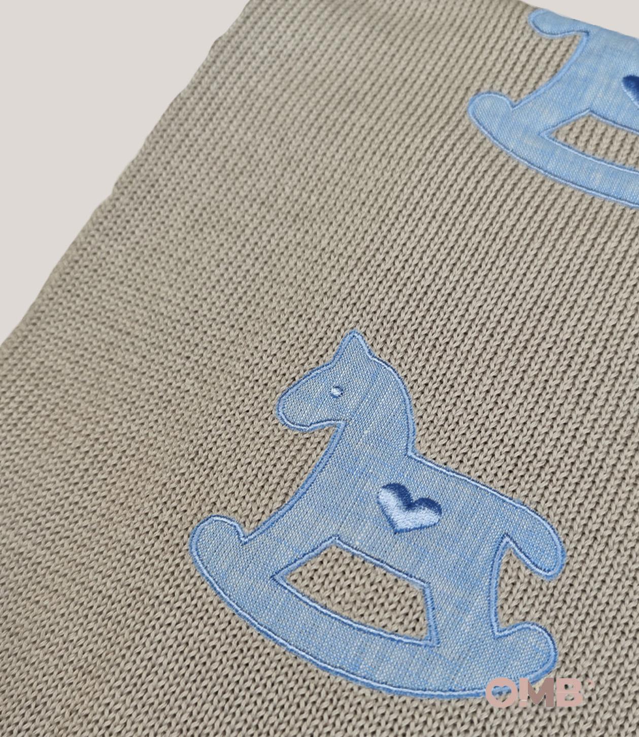 Coperta BABY LORD neonato 199 Sabbia 199 SABBIA-CIELO BABY LORD 