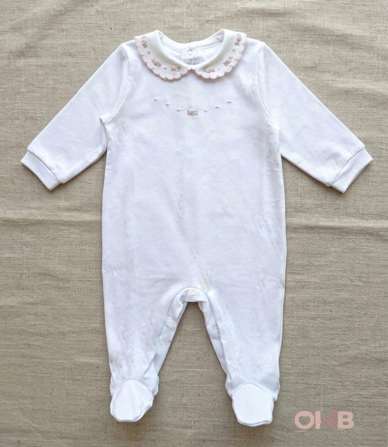 Tutina neonata PEPECE' 7420R3 Bianco 7420R3 BIANCO-ROSA PEPECE' 