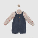 Salopette YOEDU neonata 1857 Blu 1857 BLU YOEDU 