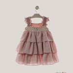 Abito Bambina Yoedu 0502 rosa 0502A ROSA YOEDU 