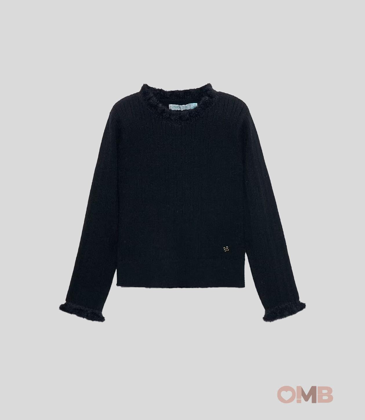 Maglia Abel&Lula bambina 5835 Nero<BR/> 5835 NERO ABEL&LULA 