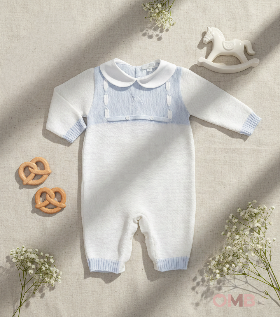 Set nascita PRIMODI BEBE neonato 3601 9 10 Bianco 3601-9-10 BIANCO-CIELO PRIMODI BEBE 