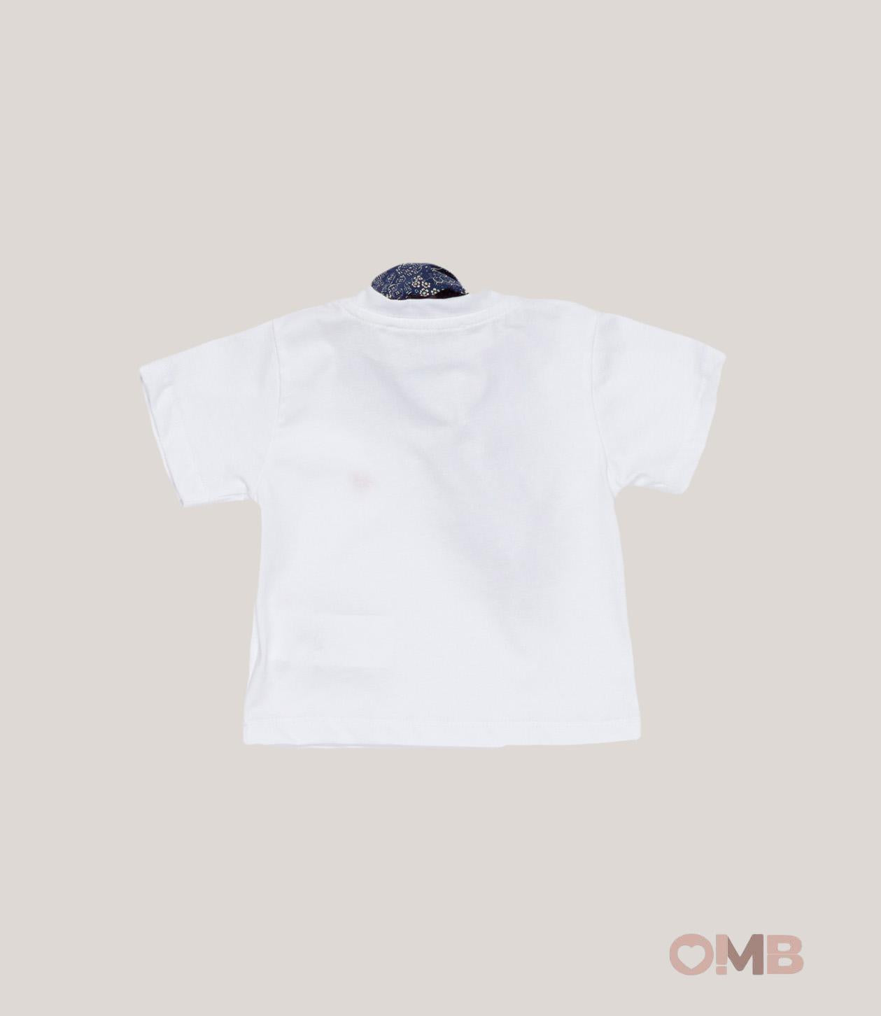T-shirt MANUEL RITZ bambino 3454 Bianca<BR/> 3454. BIANCO MANUEL RITZ 
