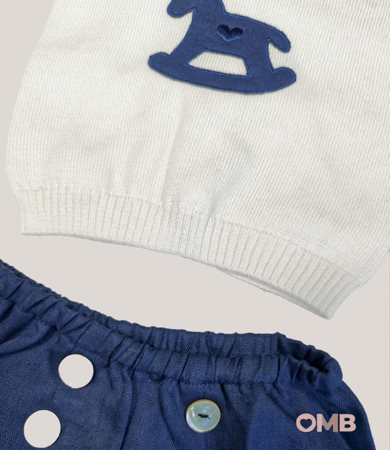 Completo BABY LORD neonato 593 Blu 593 BLU-BIANCO BABY LORD 