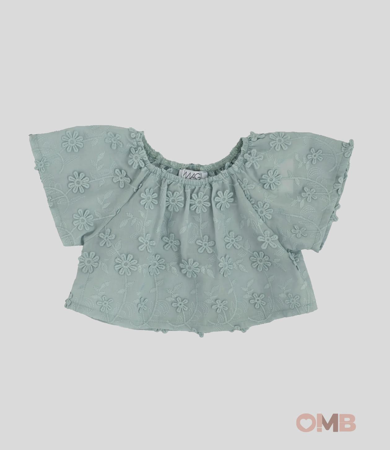 Top bambina Magil 21131 verde 21131 VERDE MAGIL 