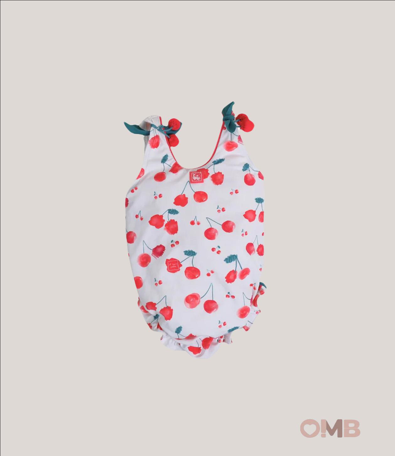 Costume neonata AL AGUA PATOS V2602 Bianco V2602 CEREZAS AL AGUA PATOS 