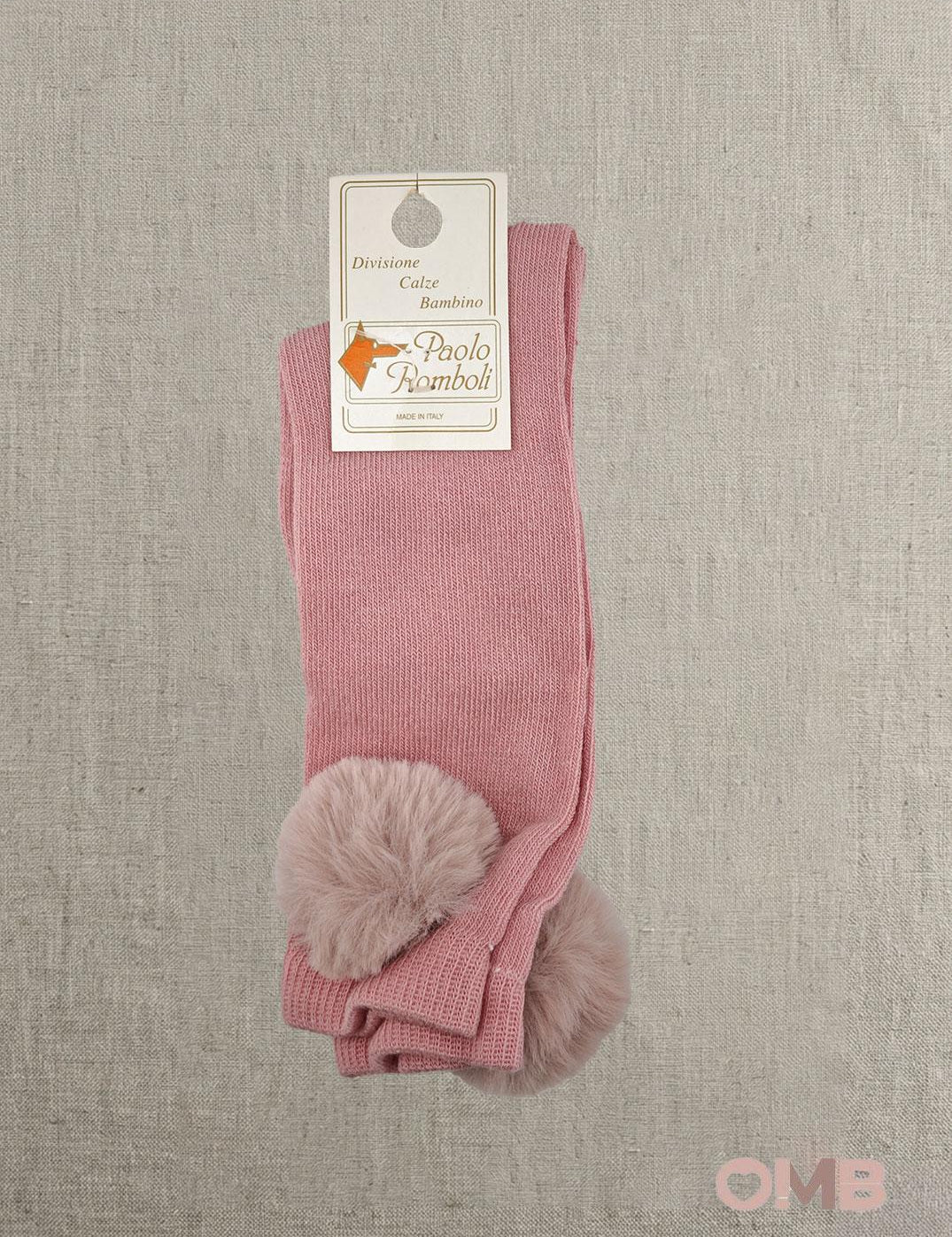 Calzini bambina PAOLO ROMBOLI BAL90 Rosa BAL90 ROSA ANTICO PAOLO ROMBOLI 