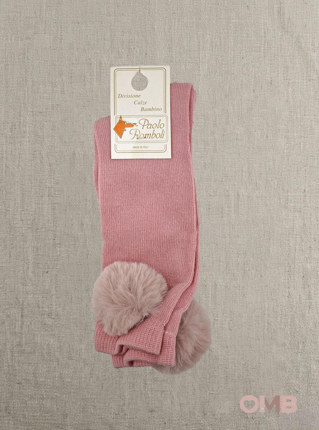 Calzini bambina PAOLO ROMBOLI BAL90 Rosa BAL90 ROSA ANTICO PAOLO ROMBOLI 