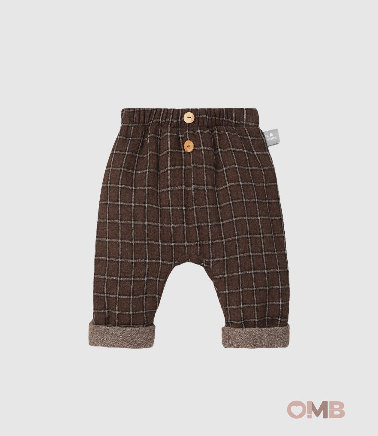 Pantalone Snug neonato 124R83 Marrone<BR/> 124R83 MARRONE SNUG 