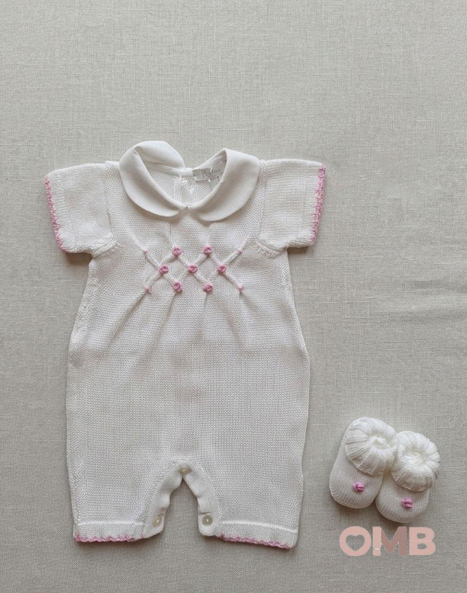 Set nascita neonata PRIMODI BEBE 3615510 Bianco<BR/> 3615.5-10 BIANCO/ROSA PRIMODI BEBE 