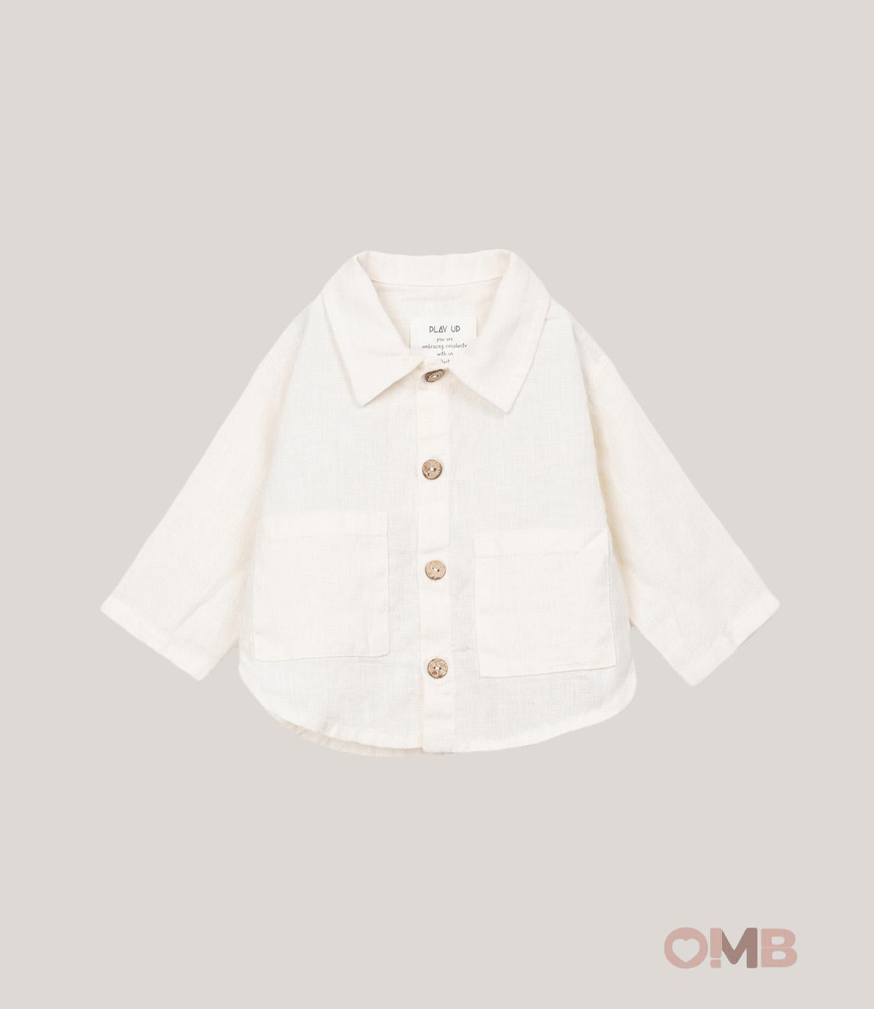 Camicia neonato PLAY UP 1AS11251 Bianca 1AS11251 BIANCO PLAY UP 