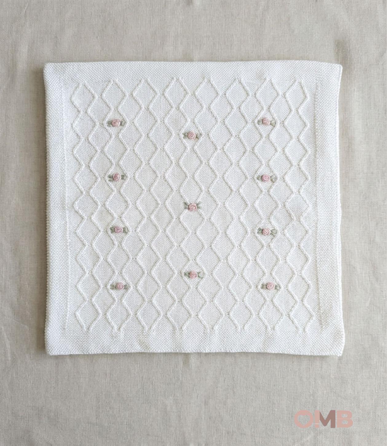 Coperta neonata PEPECE' 2450 Bianco 2450 BIANCO-ROSA PEPECE' 