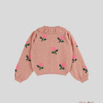 Cardigan Emile et Ida bambina AC124 Rosa AC124. ROSA EMILE ET IDA 